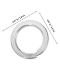 100Pcs M8 Stainless Steel Spring Lock Washers Set For Screws And Bolts Split Ring Washers shown with measurements