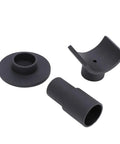 Bottle Jack Adapter 1.5 Inch Diameter Beefy Heavy Duty Iron Floor Jack Saddle With Extension And Flat Pad components on white background