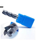Two 1/2-inch carbide square end mills with AlTiN coating and blue shank guards, Baiyi brand.