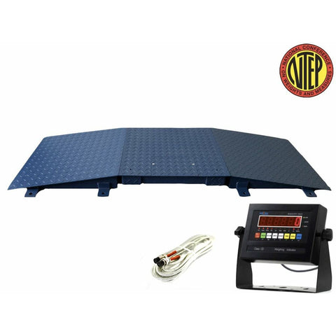 Rugged 24 X 24 Inch Floor Scale Featuring Dual Loading Ramps And A Smooth Digital Display with alloy design and display panel.