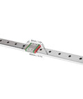 Heavy Duty Stainless Steel Linear Guide Rail Block MGW12C with two row ball design 400mm length for automated machinery.