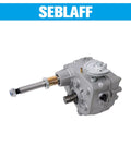 Forward And Reverse Transmission Kit With 530 Chain For 420cc 11 18 HP Engines Beefy Aluminum Alloy Build Easy Install Reliable Power Transfer Replacement Part For Go Karts ATVs And Small Off Road Machines gearbox, side view