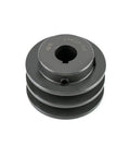 Two Groove V Belt Pulley With Two Point Seven Five Inch Outer Diameter And Three Quarters Inch Bore, cast iron design