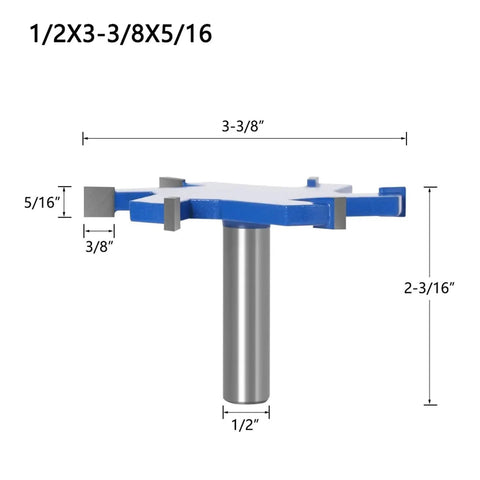 Top Tier 1 Inch Shank Slotting Cutter With Solid Tungsten Steel Edge For Heavy Duty Woodworking Milling And Industrial Router Bit Projects, 3-3/8 inch.