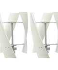 Vertical Wind Turbine Generator 24V 100W with 3 Nylon Fiber Blades, DN20 Flange Mount, for home use and small biz applications