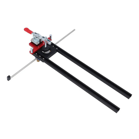 Dead On Accuracy Drawer Punch Locator And Drilling Positioner For Woodworking Projects, solid aluminum alloy tool with adjustable guide rails.