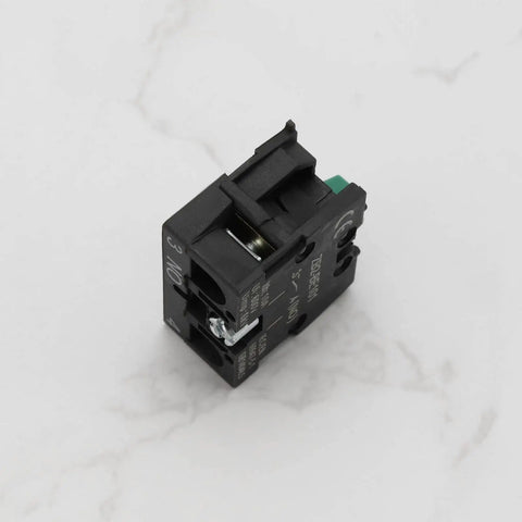 Slick Heavy Duty Green Push Button Switch Rugged 600 Volt 10 Amp Normally Open Contact Block With Silver Terminals