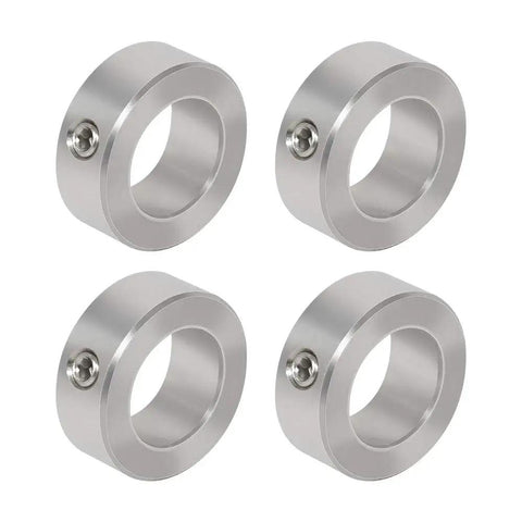 Four Five Eighth Inch Stainless Steel Rock Solid Locking Shaft Collar Clamps With Set Screws for Gearboxes Motors Shafts
