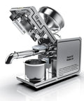 This automatic electric oil press machine with dual pressing modes and stainless steel design extracts fresh oil easily.