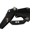 Beefy Backhoe Thumb Excavator Claw For 3.25 Inch Boom Width Heavy Duty Tractor Attachment side view serrated edge