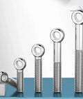 Different sizes of 2 Pack 304 Stainless Steel M12 90mm Machinery Shoulder Swing Lifting Eye Bolts For Heavy Lifting And Rigging Durable Eye Bolts
