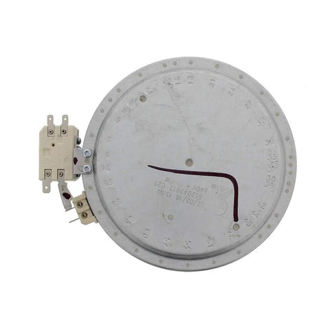 Top view of Range Element Replacement Part WB30T10145 for Oven Or Electric Stove, showing circular durable heating coil design.