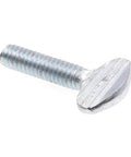 Rugged Spade Head Thumb Screws Pack Of 25 No Sweat Hand Adjustable Fasteners With Sleek Zinc Coated Steel Construction, 1/4-20 thread.