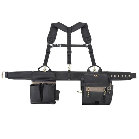 Electrician's Comfort Lift Combo Tool Belt With 28 Pockets Even Weight Distribution Easy Carry Handle Pro Grade Construction