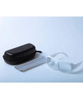 Top Shelf 10600nm Infrared Laser Safety Glasses For CO2 Lasers OD 6 Plus, white eyewear with case and cleaning cloth.
