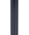 Badass 24 Inch Steel Garage Safety Bollard Wall Defender Pipe Guard With Pre Drilled Mounting Holes Matte Black Finish, vertical view.