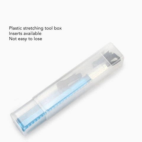 Floor Skiving Knife Kit With Aluminum Alloy Handle And HSS Blades Two Sets Of Four Blades For PVC Trimming in plastic case
