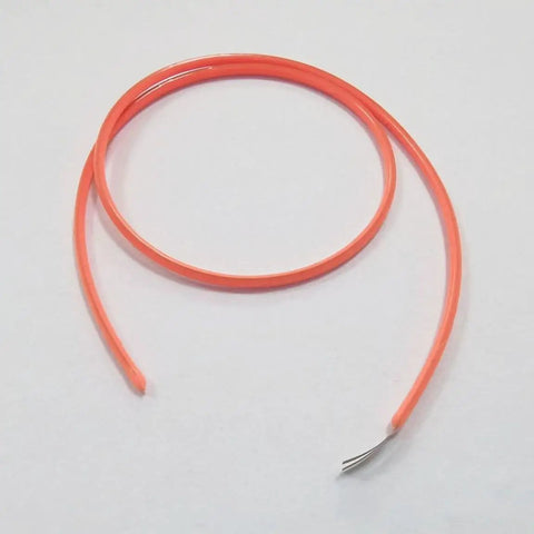 4-Pack Red Flexible LED Filament Strands, 300mm Length, Same-End Terminals For Easy DIY Wiring, 3V Diode, coiled on white background