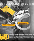 Heavy Duty Wet Concrete Saw Featuring Beast Mode 5000W Brushless Motor with adjustable water supply and outlet for clean cutting.