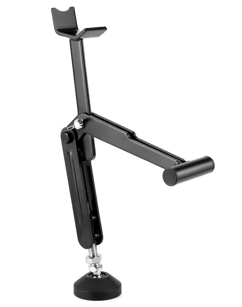 Heavy Duty Motorcycle Wheel Lift Stand For Front Or Rear Use, Track Day Ready, Foldable and portable, black metal