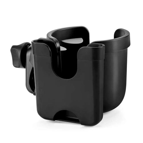 2 In 1 Stroller Cup Holder With Phone Mount Universal Cup Holder For Strollers Bikes Wheelchairs And More Keeps Drinks Secured