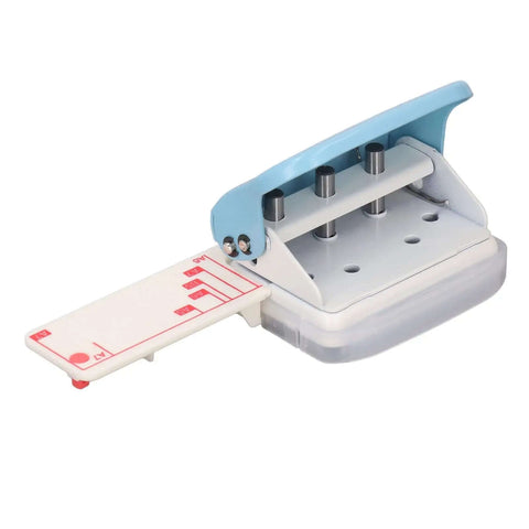 Three Hole Paper Punch Handheld Loose Paper Puncher Workhorse With 5 Sheet Capacity For B5 A5 A6 A7 A4 DIY Tool with plastic cover and metal body