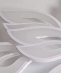 Close-up of acrylic petals on Dope Modern LED Ceiling Light Dimmable Flower Shape Flush Mount 9 Head Acrylic Petals Chandelier