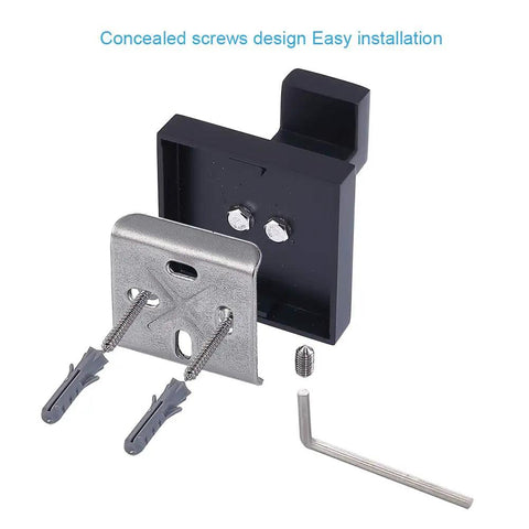 Matte Black Stainless Steel Wall Hooks Two Pack Heavy Duty Coat and Towel Hangers for Bathroom and Kitchen Square Modern Mount Rustproof and Durable