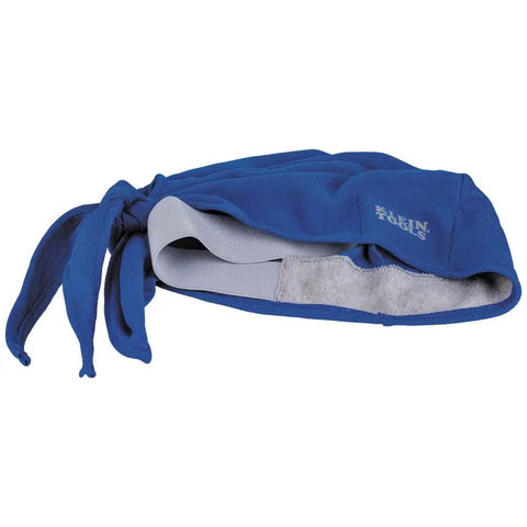 Cooling Bandana Sweat Wicking Skull Cap For Under Helmet Adjustable 2-Pack With Elastic Band in dark blue fabric