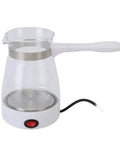 Turkish Coffee Maker Electric Pot 600ml Kettle For Tea And Coffee Yellow Glass 110V US Plug Easy Home Brew Machine