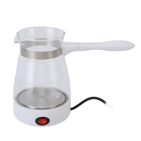 Turkish Coffee Maker Electric Pot 600ml Kettle For Tea And Coffee Yellow Glass 110V US Plug Easy Home Brew Machine