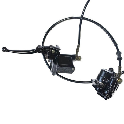 Rear Hand Hydraulic Disc Brake Master Cylinder Caliper Assembly With New Brake Pads For 50cc To 250cc ATVs Quads Fits Tao Tao SunL