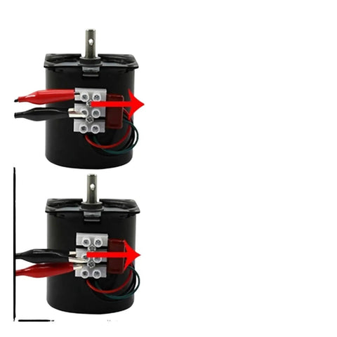 Heavy Duty Ac Gear Motor With Knockout Torque Smooth Low Rpm Operation Built Tough For Industrial Grind, side view with electrical connections.