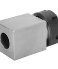 Rock Solid Square Collet Chuck Block Holder For ER 25 Size Fits CNC Lathe And Engraving Machines With Through Hole Design