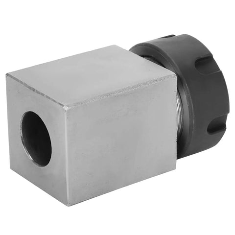 Rock Solid Square Collet Chuck Block Holder For ER 25 Size Fits CNC Lathe And Engraving Machines With Through Hole Design