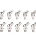10 Pcs M6x1 45 Degree Grease Fittings Kit Stainless Steel Heavy Duty Replacement For Broken Fittings In Machinery And Cars