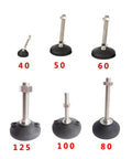 Adjustable Furniture Levelers With Swivel Feet Kick The Wobble Right Outta Sight Height Shifts From One Inch To Two Point Five Inches Heavy Duty Carbon Steel Shaft Blends With Non Slip Nylon Disc Packages Twenty Pieces For Quick Room Rehab.