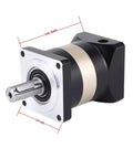 Five To One Planetary Gearbox Speed Reducer With Crazy Low Backlash Under Seven Arc Minutes 3500 RPM Gear Head, side view.