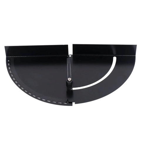 Protractor 180 Degrees Variable Angle Clamp For Woodworking Adjustable Corner Fixture with black finish and scale