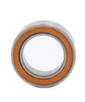 Precision Ball Bearing Kit 5x11x4mm 9pcs and 5x8x2.5mm 1pc Orange Rubber Sealed High Speed Quiet Bearings for RC Cars Drones Choppers and Hobby Projects, orange sealed bearing close-up