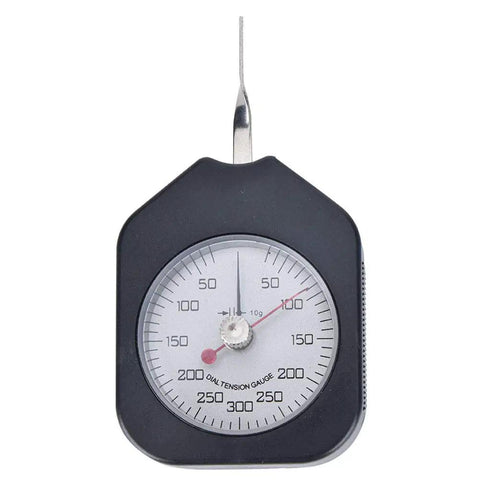Double Needle Dial Tension Meter Grams Force Tensiometer For DIY And Machine Shop, Portable Plastic Gauge For Accurate Spring Load Testing, Valve Micro Switch And Electronic Component Diagnostics, black handheld dial gauge