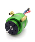 Beast 4500KV Brushless Motor With Water Cooling Jacket for RC boats, showing green casing and 2.3mm D Shape Shaft
