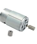 Two Pack Universal RS550 12V Electric Motor With 40000 RPM High Speed Drive For RC Cars and Ride On Toys, silver motor with gear
