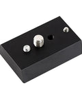 Dovetail Mounting Plate For Telescopes Universal Metal Premium Accessories Easy Install Narrow Rail Plate with screws visible