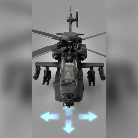 RC Helicopter Flybarless 6CH With Optical Flow Positioning And Brushless Motor Altitude Hold One Key Inverted Flight front view