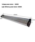 Cold Wind Led Curing Lamp 365 Nanometer UV Light Straight Up Fast Resin Curing With No Sweat Air Cooling And Heavy Duty 2000 Watt Build showing 2000W dimensions.