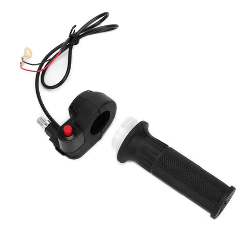Mini Dirt Bike Throttle Kit With Accelerator Handle Grip Cable And Stop Switch For 47 49 Models Amped Up Throttle Response Smooth Control On Seven Eighths Inch Handlebars Easy Install For Better Riding
