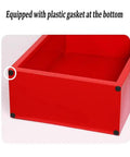 Hella Tough Stainless Steel Fire Extinguisher Cabinet With Double Storage Slot For Two Masks Rust Resistant Heavy Duty plastic gasket detail