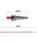 Piezo Igniter With Cable For Outdoor Propane Heaters Replacement Part CSA Certified Sparker Cable 36cm with dimensions
