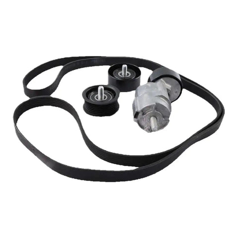 Top Rated Belt Tensioner And Idler Pulley Kit Replaces 6PK2125 With 25281-25000 Fits 2.0L 2.4L Engines black belt, pulleys, tensioner
